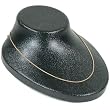 Necklace Bust Display Black Plastic Slatwall Display