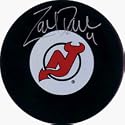 Zach Parise New Jersey Devils Autographed New Jersey Devils Puck