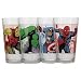Marvel Superheroes Pint Glass Set ~ Spiderman, Captian America, Iron Man, and The Incredible Hulk