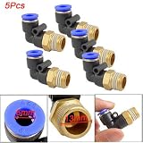 Buy Amico 5 Pcs 6mm One Touch Tube Pneumatic Parts Quick Coupler by uxcell