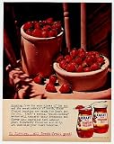 1962 Kraft Strawberry Preserves Crock Print Ad (6089)