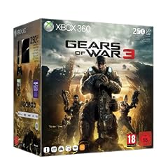Xbox 360 - Konsole Slim 250 GB inkl. Gears of War 3, schwarz-gl�nzend