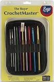 Boye Crochet Master Steel and Aluminum Crochet Hook Set