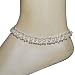 Ankle Jewelry Silver Anklet Bracelet Pairs 52 gms.9.75 inches (sanklt079a)