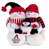 MLB Arizona Diamondbacks Snowmen Family Holiday Table Top Decoration