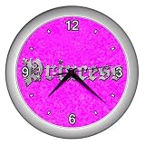 Silver Wall Clock of Princess (Brat, Brats, Disney, Beautiful, Barbie, Tinkerbell)