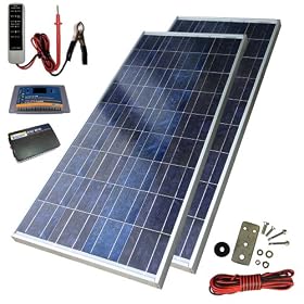 Sunforce 39626 160-Watt High-Efficiency Polycrystalline Solar Power Kit