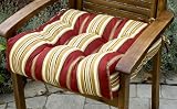 Greendale Home Fashions 20-Inch Outdoor Chair Cushion, Roma Stripe
