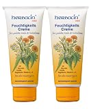 Herbacin Feuchtigkeitscreme für Gesicht, Hals & Dekolletee für alle Hauttypen Tube 100 ml, Doppelpack
