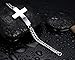 VNOX Stainless Steel Plain ID Cross Bracelet Link Chain for Men Women Christian Baptism,Width 2.7cm,8