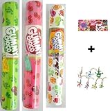 Meiji Gummy Choco Strawberry, Mucat, and Fruit Mix Candies + 2 Free Randomly Picked Pokemon Keychains!