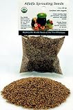 Alfalfa Sprouting Seeds - 2 Oz. Certified Organic Alfalfa Sprout Seed - Perfect for Growing Salad & Sandwich Sprouts, Planting, Edible Seed, Cooking, Soup, Bread, Gardening - Sprout for Fun, Health & Great Taste