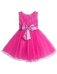 Girls  Cotton/Polyester Wedding Party Dress  With a Bow(s)