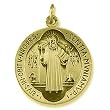 14K Yellow Gold St. Christopher Medal - 18.00mm