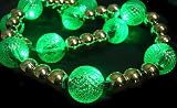 GKI Lighted LED Green Beaded Christmas Garland 20 Lights 6 100022417