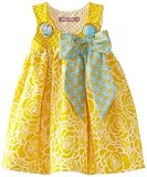Jelly The Pug Baby-Girls Infant Poem Puffy Yellow Dress