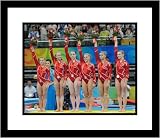 2008 USA Olympics Gymnastics Team Framed 8x10 Photograph All Around Silver Medal