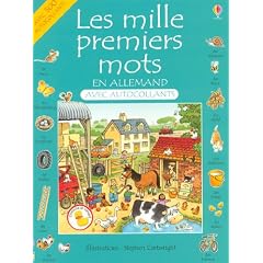 Les mille premiers mots en allemand : Avec autocollants