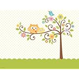 Creative Converting Happi Tree Sweet Baby Plastic Tablecover, Rectangle, 54" x 108"