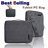 Rock Multi Function Shoulder Bag and Handbag for Tablet Pc or Laptop Under 11 Inch - Extremely Light with 3 Layers and 9 Porkets for Tablet, Wallet, Cellphone, Keys, Books,------ Gray, Grey
