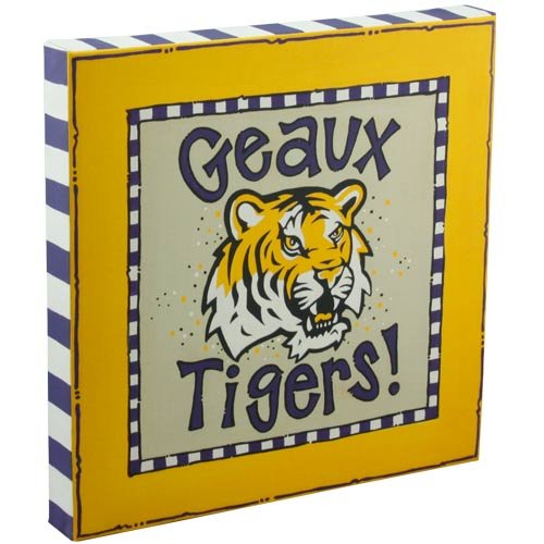 NCAA LSU Tigers Logo Canvas