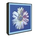Daisy, 1982 Pop Art - Blue on Blue (14x14")