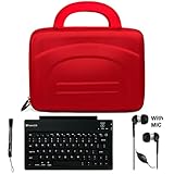 Red eBigValue Protective Hard Nylon Cube Carrying Case with Handles For Sam ....