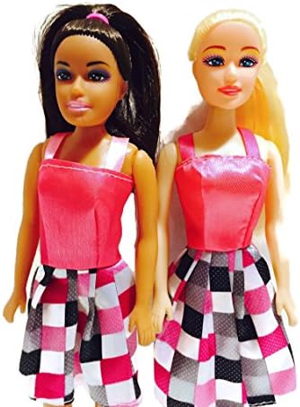 One Love Matching Dolls Bundle - Two Fashion Dolls Plus Two One Love Sees No Color Bracelets