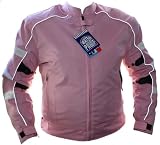 Rosa Damen Motorradjacke textilienJacke Atmungsaktiv Kombigeeignet, Jackengröße:M