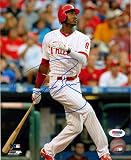 Domonic Brown Autographed 8x10 Photo #2 Phillies PSA/DNA