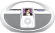 iLive IBR2807DP iPod Docking System/Boombox with Speakers, AM/FM Radio in White