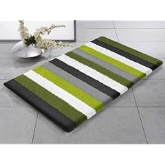 Kleine Wolke 5407601360 Badteppich Bilbao 60 x 100 cm mooshellgr�n