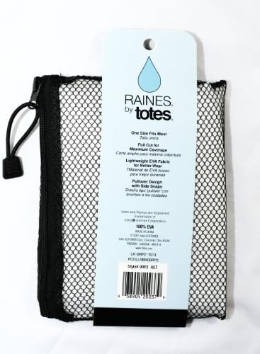 Raines Childrens Rain Poncho, One Size, White, 3-Pack