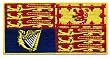 Queen Elizabeth II Royal Standard Flag Embroidered Patch United Kingdom Sovereign British England UK Great Britain Iron-On Emblem