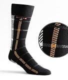 Hugo Boss Men's Multi Colored Checkered Mid Calf Socks Hosiery