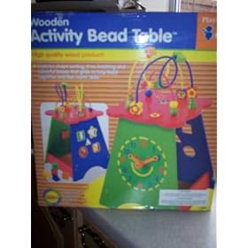 WOODEN ACTIVITY BEAD TABLE [Toy]