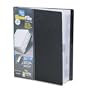 TOPS Cardinal SpineVue ShowFile Display Book with Index, Wraparound Pocket, 24 Sleeves, 5 Dividers, 8.5 x 11 Inch Sheet Size, Black (51336)