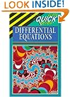 Differential Equations (Cliffs Quick Review)