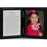 5x7 Hinged Daddys Little Girl Picture   Poem Photo Frame ~ A Wonderful Gift Idea for a New Father Fathers Day Valentines Day Birthday or Christmas Gift