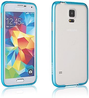 Ormosia Luxury Aluminum Metal Bumper Case for Samsung Galaxy S5 (Sky Blue)