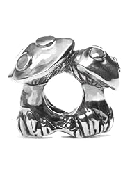 Novobeads Wonderland Sterling Silver Charm Bead - Made in USA w imported materials - Fits all major bead bracelets