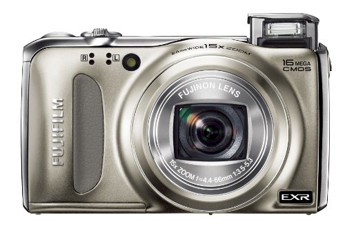 Fujifilm FinePix F660EXR Digitalkamera (16 Megapixel, 15-fach opt. Zoom, 7,6 cm (3 Zoll) Display, bildstabilisiert) champagner