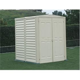 DuraMax Model 00711 5x5 YardMate Vinyl Storage Shed with floor
