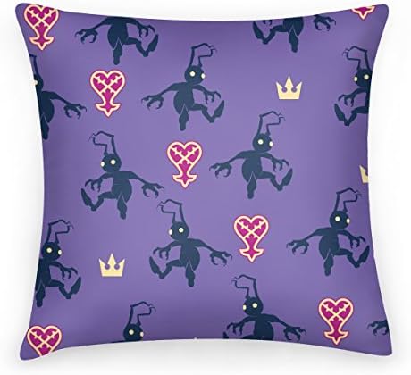 Nihila Heartless Pattern 18 x 18 Inch Decorative Throw Pillow