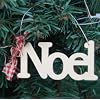 East of India Wooden Ivory / Cream Noel Christmas Decoration