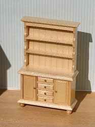 Dollhouse Miniature Light Wood Buffet