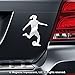 Soccer Player Female Car Magnet