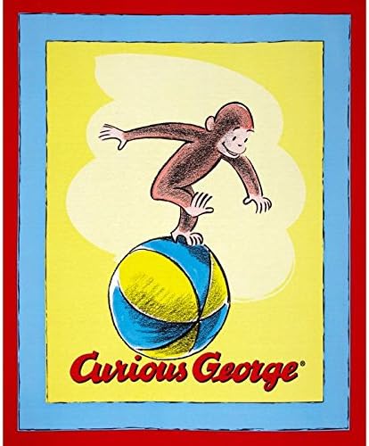 Toddler Sized SOFT MINKY Backing Weighted Blanket Lifetime Sensory Solutions 5 Lb for 40 Lb Child (Curious George)