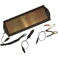 12V Solar Battery Charger Maintainer for All 12V Batteries for use with ATV Four 4 Wheeler Jet Ski Tractor Snow Mobile Lawn Mower Car Truck