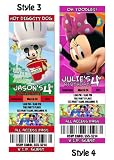 Mickey Mouse Clubhouse Custom Party Photo Invitation Tickets - You Print Mickey Mouse Clubhouse Custom Party Photo Invitation Tickets - You Print
